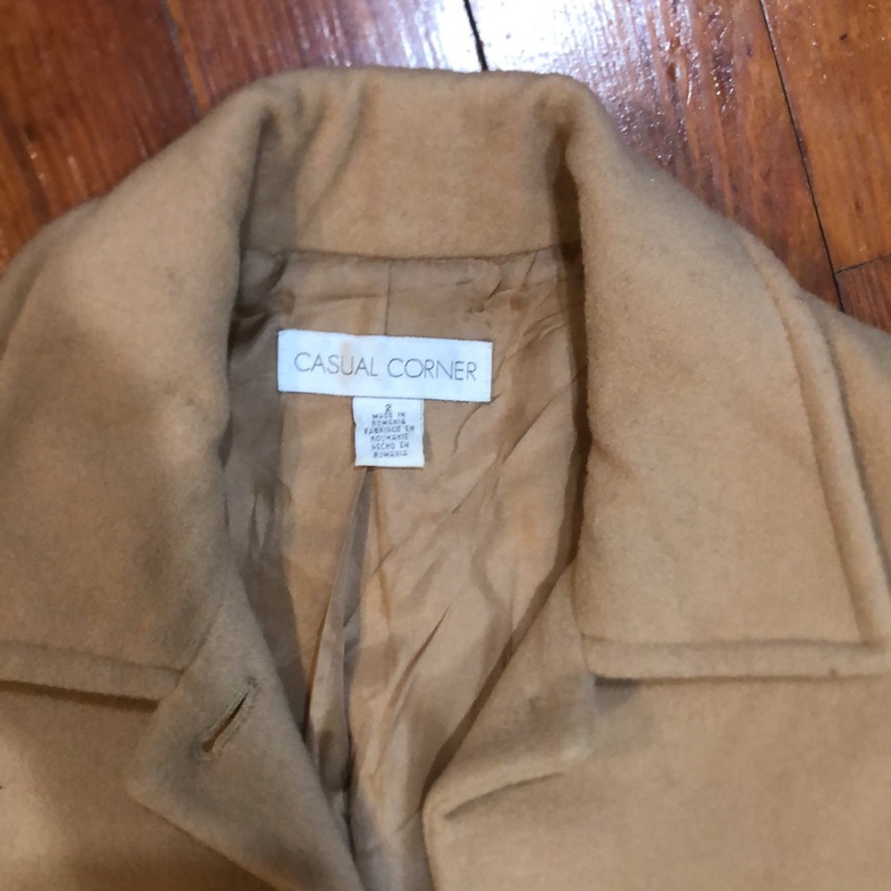 Cashmere blend pea coat - Picture 2 of 9